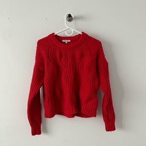 Madewell Knit Sweater Red